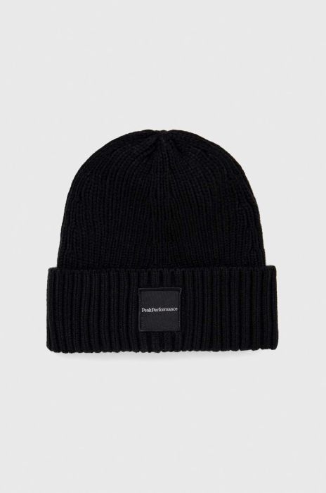 Шапка Peak Performance колір чорний