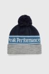 Шапка Peak Performance колір сірий з товстого трикотажу Шапка Peak Performance колір сірий з товстого трикотажу