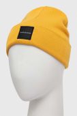 Вовняна шапка Peak Performance Switch колір жовтий вовна Вовняна шапка Peak Performance Switch колір жовтий вовна