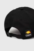 Бавовняна бейсболка Colourwear колір чорний з аплікацією