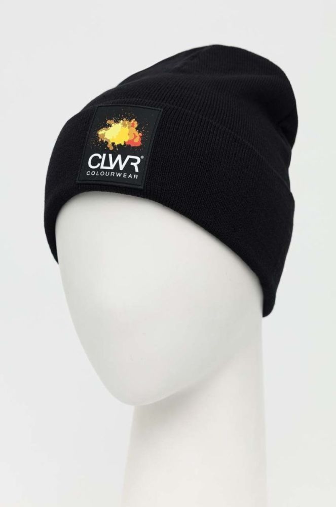 шапка Colourwear колір чорний з товстого трикотажу фото 2