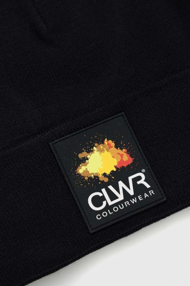 шапка Colourwear колір чорний з товстого трикотажу фото 3