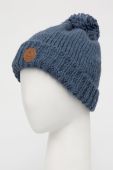 Вовняна шапка Cabaia вовна колір блакитний Вовняна шапка Cabaia вовна колір блакитний