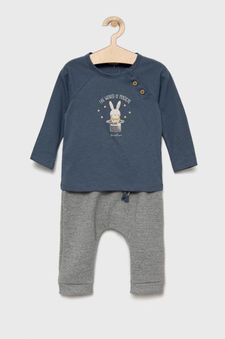 Дитячий комплект United Colors of Benetton колір блакитний