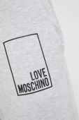 Спортивні штани Love Moschino жіночі колір сірий з принтом