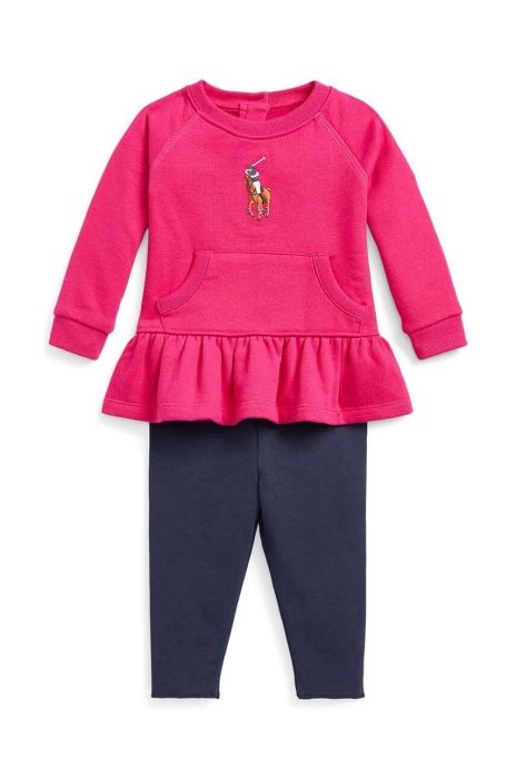 Дитячий комплект Polo Ralph Lauren колір рожевий
