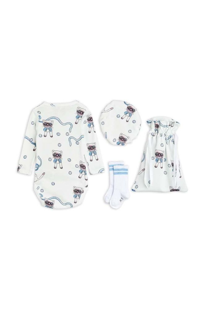 Комплект для немовлят Mini Rodini колір білий фото 2