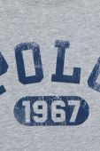 Дитяча піжама Polo Ralph Lauren колір сірий з принтом