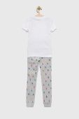 Дитяча бавовняна піжама Polo Ralph Lauren колір сірий візерунок