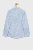 Дитяча бавовняна сорочка United Colors of Benetton колір блакитний (2713794)