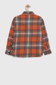 Дитяча бавовняна сорочка United Colors of Benetton колір помаранчевий
