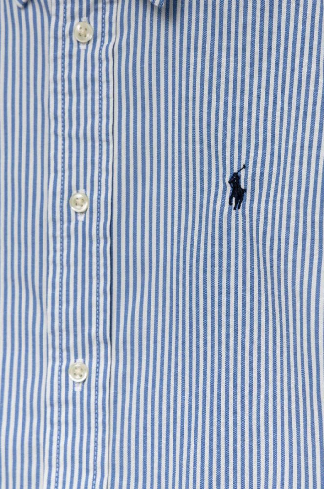Дитяча бавовняна сорочка Polo Ralph Lauren колір блакитний (2551915) фото 3