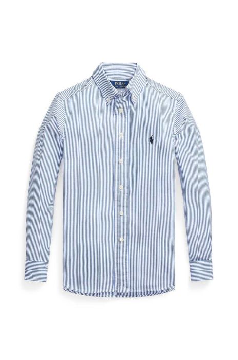 Дитяча бавовняна сорочка Polo Ralph Lauren колір блакитний (2634265)
