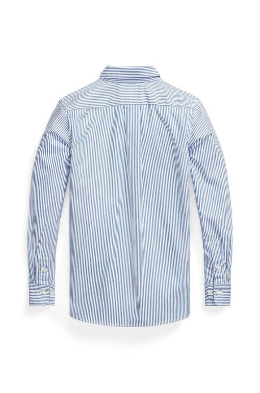 Дитяча бавовняна сорочка Polo Ralph Lauren колір блакитний (2634265) фото 2