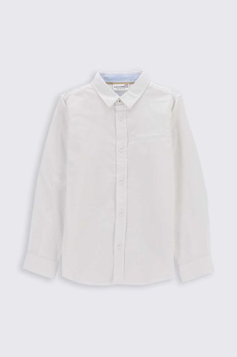 Дитяча бавовняна сорочка Coccodrillo колір білий (2796337)