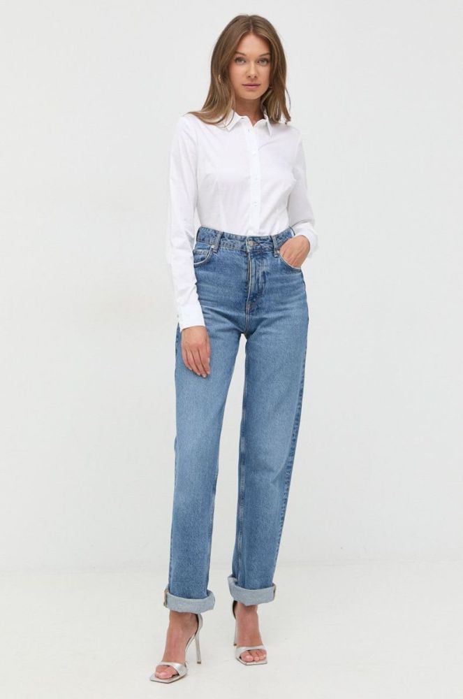 Сорочка Guess жіноча колір білий slim класичний комір (2454876) фото 3