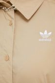 Сорочка adidas Originals Always Original жіноча колір бежевий regular класичний комір