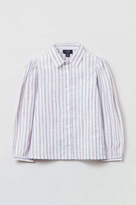 Дитяча бавовняна сорочка OVS колір білий