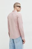 Сорочка HUGO чоловіча колір рожевий slim класичний комір (2875447)