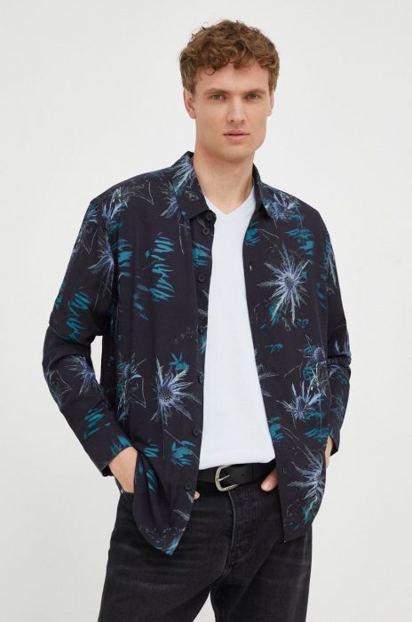 Сорочка Young Poets Society чоловіча колір чорний regular класичний комір