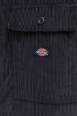 Бавовняна сорочка Dickies чоловіча колір чорний relaxed класичний комір DK0A4XGQBLK1-BLACK