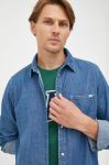 Джинсова сорочка Pepe Jeans чоловіча regular класичний комір колір блакитний Джинсова сорочка Pepe Jeans чоловіча regular класичний комір колір блакитний