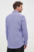 Сорочка BOSS чоловіча колір фіолетовий slim класичний комір (3385656)