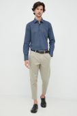 Сорочка BOSS чоловіча колір синій slim класичний комір (2706092)