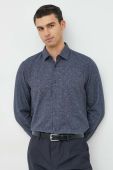 Бавовняна сорочка Joop! чоловіча колір синій slim класичний комір (2825848)