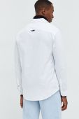 Бавовняна сорочка Tommy Jeans чоловіча колір білий regular класичний комір (2604051)