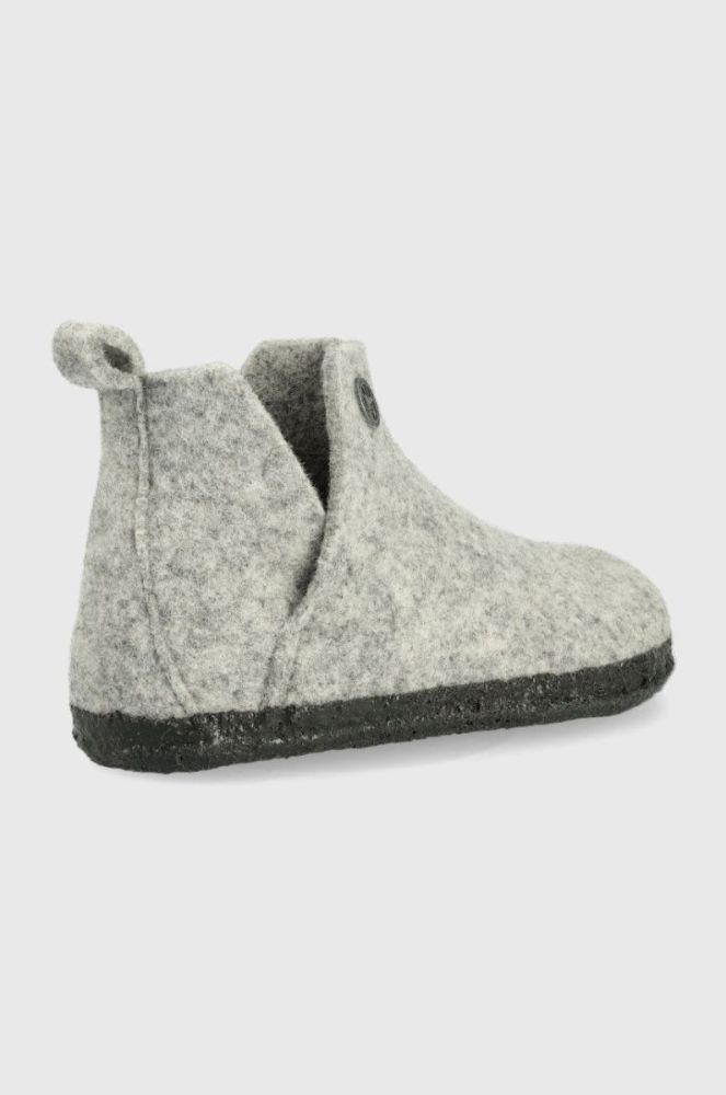 Вовняні дитячі тапочки Birkenstock колір сірий Narrow Width (2354010) фото 2