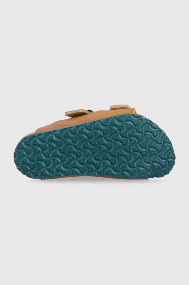 Дитячі шльопанці Birkenstock колір коричневий Narrow Width фото 5
