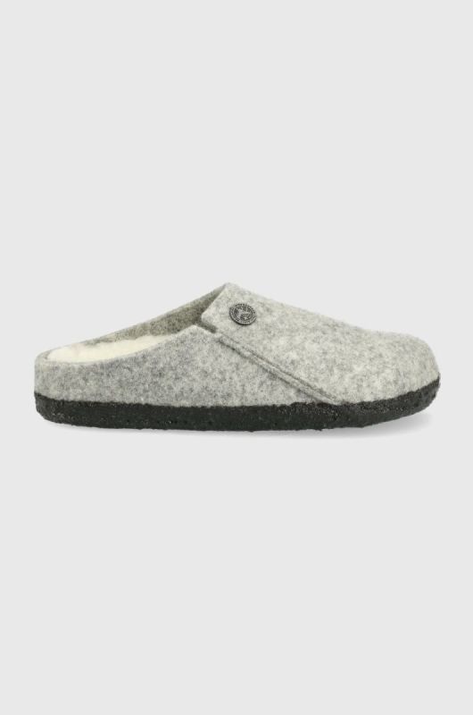 Вовняні дитячі тапочки Birkenstock колір сірий Narrow Width (2354031)