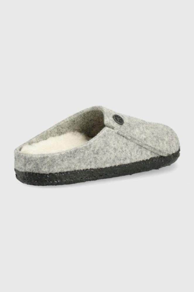 Вовняні дитячі тапочки Birkenstock колір сірий Narrow Width (2354031) фото 2