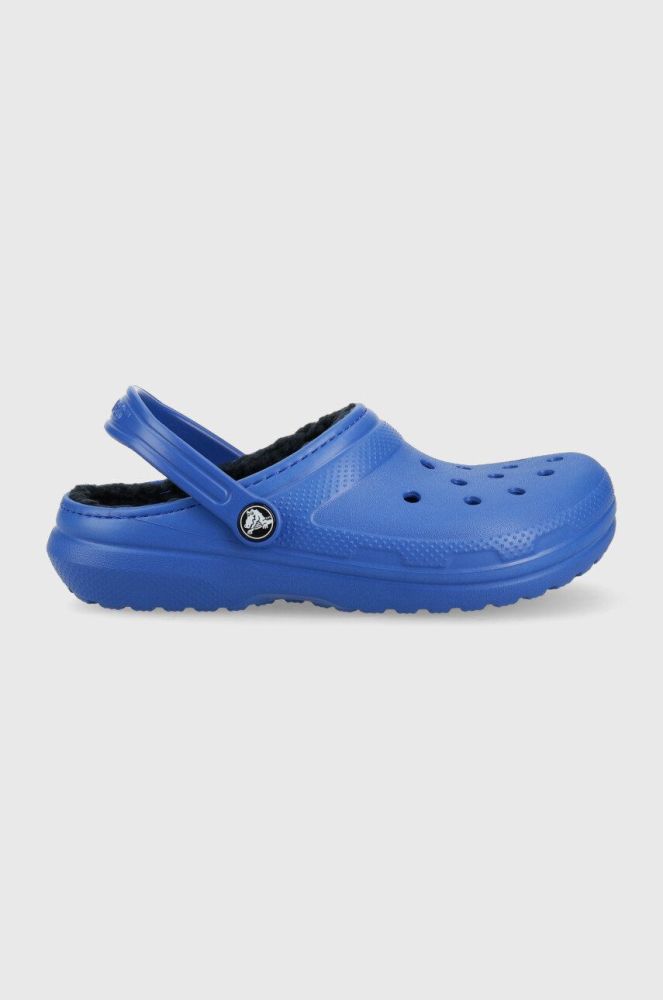 Дитячі шльопанці Crocs колір блакитний (2694363)