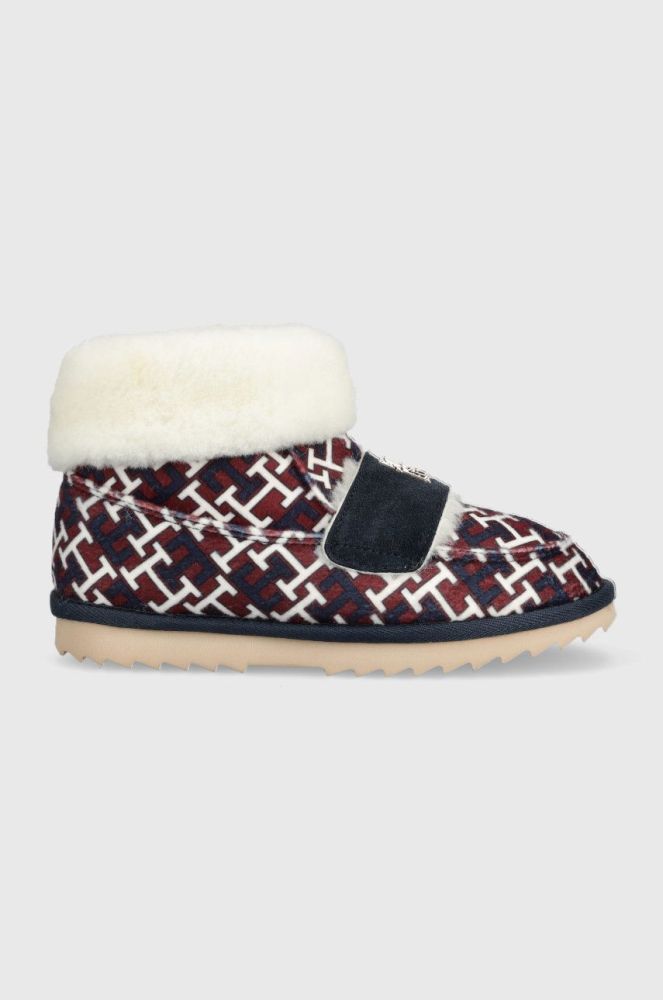 Тапочки Tommy Hilfiger Boot Slipper Monogram колір барвистий