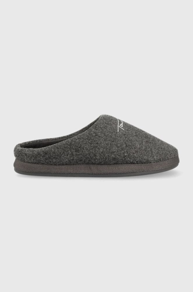 Тапочки Tommy Hilfiger Home Slipper Felt колір сірий