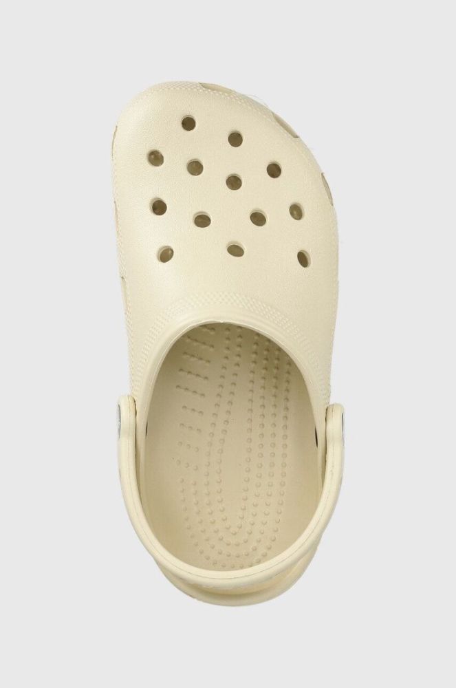 Шльопанці Crocs Classic жіночі колір бежевий 10001 10001.2Y2.D-BONE фото 4