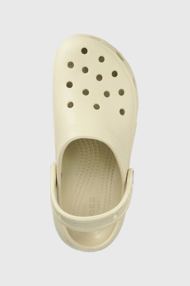 Шльопанці Crocs Classic Platform Clog жіночі колір бежевий на платформі 206750 206750.2Y2.D-BONE фото 4