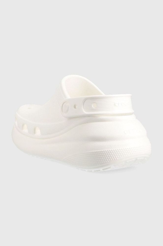 Шлепанцы Crocs Classic Crush Clog цвет белый фото 3