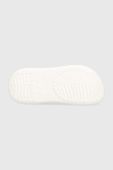 Шльопанці Crocs Classic Crush Clog жіночі колір білий на платформі 207521 207521.100.D-WHITE