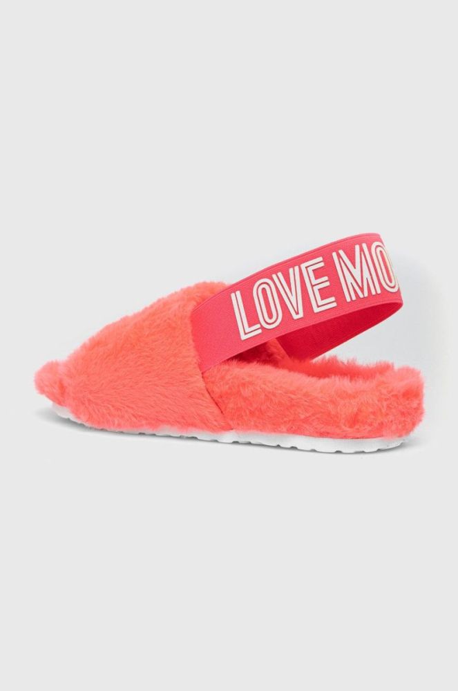 Тапочки Love Moschino колір рожевий фото 3