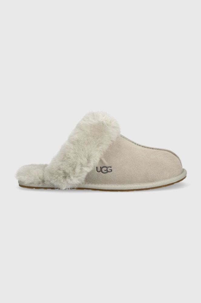 Замшеві тапочки UGG W Scuffette Ii колір сірий