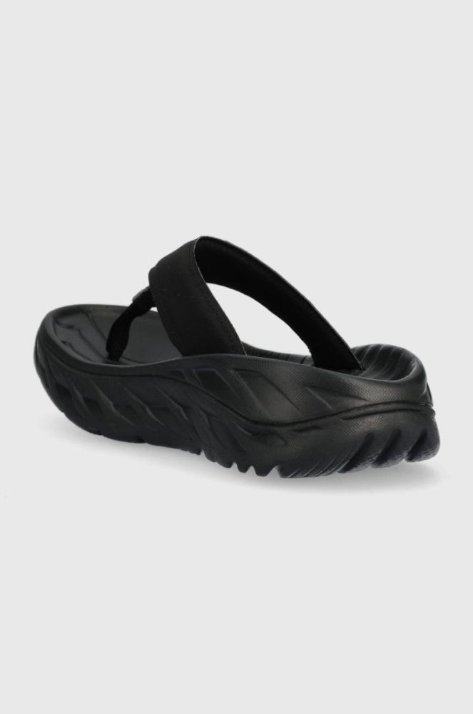 В'єтнамки Hoka Ora Recovery Flip жіночі колір чорний на платформі 1117910-BDGGR фото 3