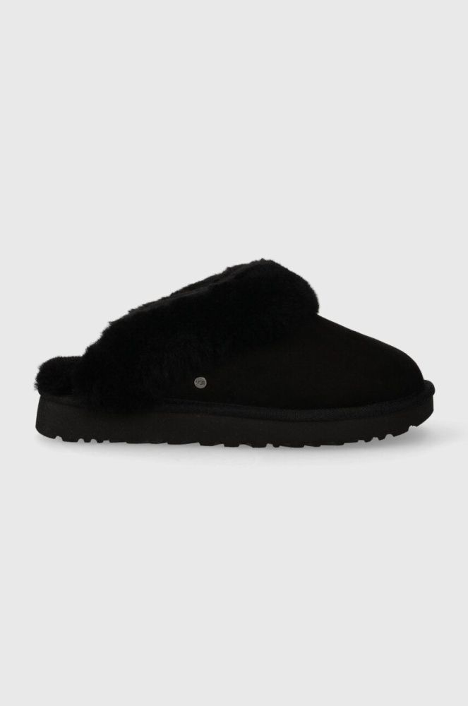 Замшеві тапочки UGG Classic Slipper II колір чорний 1130876.BLK-BLK