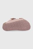 Дитячі шльопанці Birkenstock колір фіолетовий Narrow Width Дитячі шльопанці Birkenstock колір фіолетовий Narrow Width