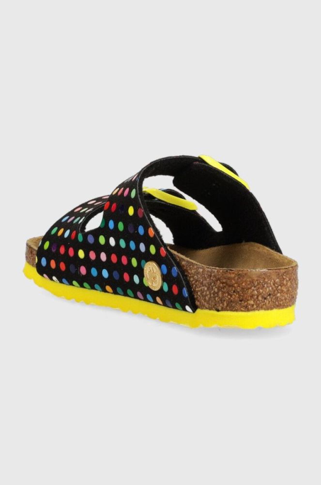 Дитячі шльопанці Birkenstock колір чорний Narrow Width фото 3