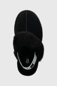 Шкіряні тапочки UGG Funkette колір чорний