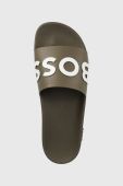 Шльопанці BOSS Bay It Slid чоловічі колір сірий