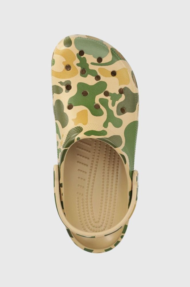 Шльопанці Crocs Classic Printed Camo Clog чоловічі колір зелений 206454 206454.2Y6.M-CHAI.TAN фото 4